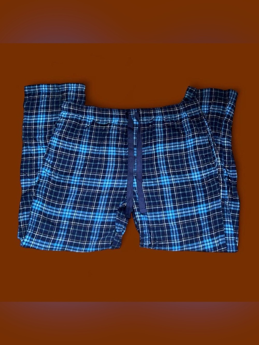 Women’s Navy & Light Blue Plaid Pajama pants